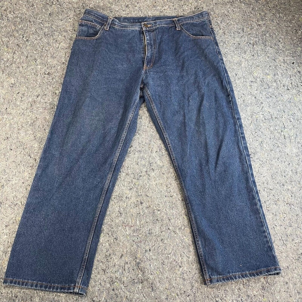 Key Workwear Jeans Mens 42x30 Blue Comfort Dungaree Outdoor Rare‎ Trades